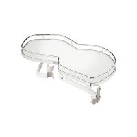 Hafele LeMans II Classic Магический угол - Набор полок, левая 600мм AntiSlip (2шт), хром/белый