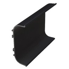 Профіль С для фасадів без ручок, ЧОРНИЙ, L = 5,95м, Cortizo