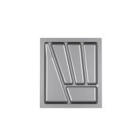 Пенал для посуды 400 серый Verso (330х430х45)
