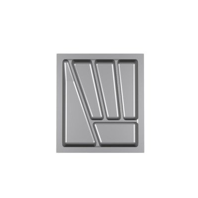 Пенал для посуды 400 серый Verso (330х430х45)