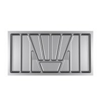 Пенал для посуды 900 серый Verso (830х430х45)