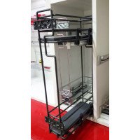 Starax Карго-15 MINI антрацит боковое крепление 11см+Тандем BLUM п/в левая