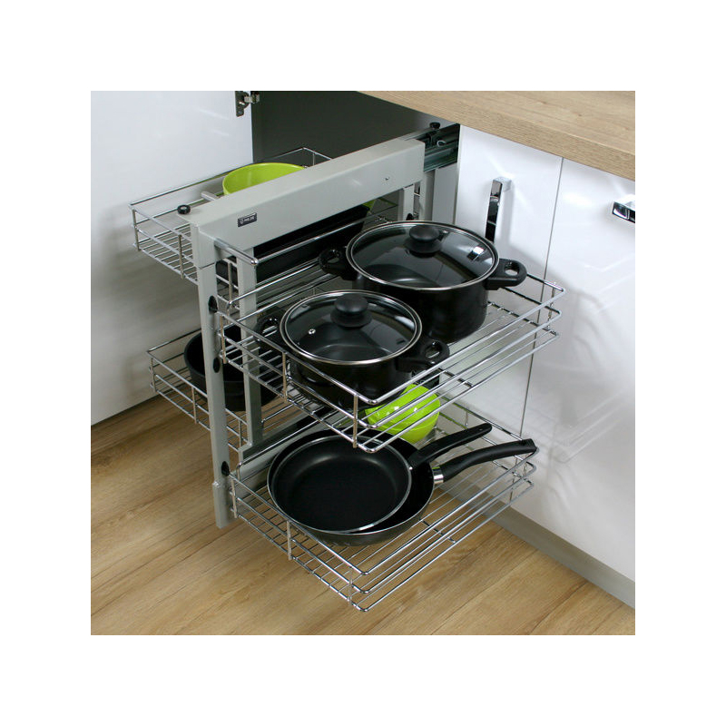 Магічний кут Maxima Classic Corner comfort лев.1200, хром (520x510x950)