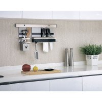 Virno Style S201 Набор релинг L=600 мм с полками для лопаток/ложек и для ножей, нерж. сталь