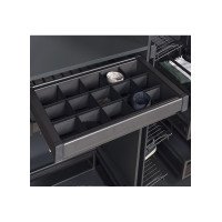 Starax Корзина-полка с ячейками бок. кр. 760-790х475х100 в с-ю800мм антрацит