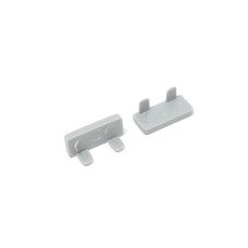 Профиль LED заглушка к накладному профилю, серая (к 28641)
