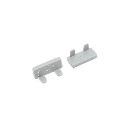 Профиль LED заглушка к накладному профилю, серая (к 28641)