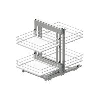 Магический угол Maxima Evo II Corner comfort пр.800, хром+бел (410х540x664)