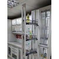 Starax Галерея выдвижная 106х475х1000 150мм з дов. АНТРАЦИТ