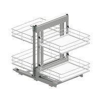Магический угол Maxima Evo II Corner comfort 1000 лев., хром+бел (445х540x750)