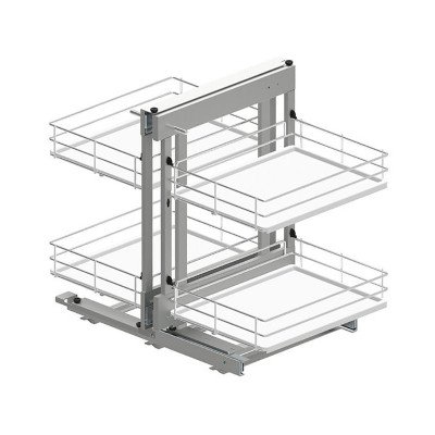 Магический угол Maxima Evo II Corner comfort 1000 лев., хром+бел (445х540x750)