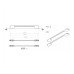 Ручка скоба Ozkardesler 224/256mm ELVIN Матовый Черный