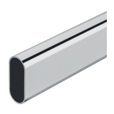 Перекладина овал OVA хромированная L=2500мм, 30 x 15 x 1.2мм, Hafele