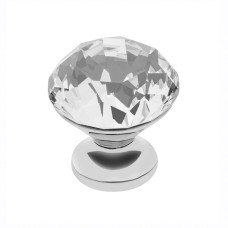 Ручка кнопка GTV Crystal Palace D=30 хром/кристалл