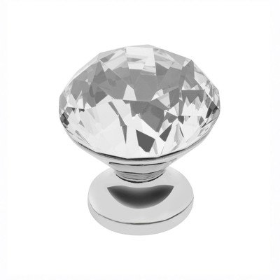 Ручка кнопка GTV Crystal Palace D=30 хром/кристалл