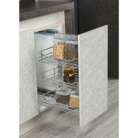Starax Карго-30 (255х470х635) хром 90 градусов 3 полки (правое крепление)