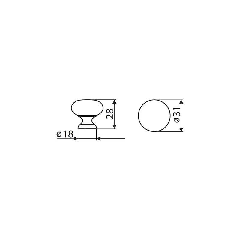 Gamet Ручка кнопка GN13-R240 Soft Touch білий
