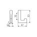 Gamet Крючок WP37-L31 черный матовый