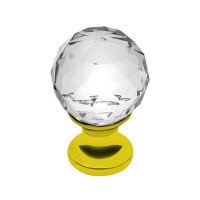 Ручка кнопка GTV Crystal Palace D=30 золото/кристалл