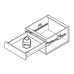 Hafele Matrix Box S35 шухляда H = 84 L = 500, антрацит (направ. + Боковини)