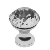 Ручка кнопка GTV Crystal Palace D=20 хром/кристал