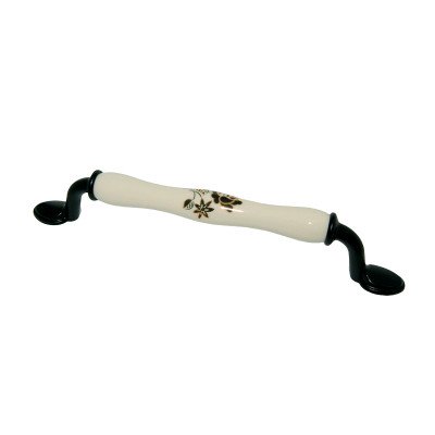 Ручка скоба Ozkardesler 160mm PORSELEN LAVIN Матовый Черный
