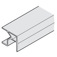 Hafele SLIDO FOLD 25 / 50VF Шина ходова L = 1500мм, алюм. срібло анодіруются.
