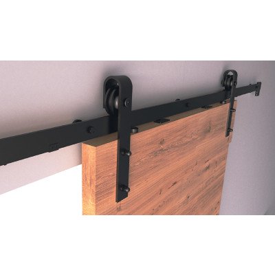 Межкомн. система AMBAR - LOFT 2000 SC с 2 доводч-ми L=2000мм до120кг, черная (TURKEY)