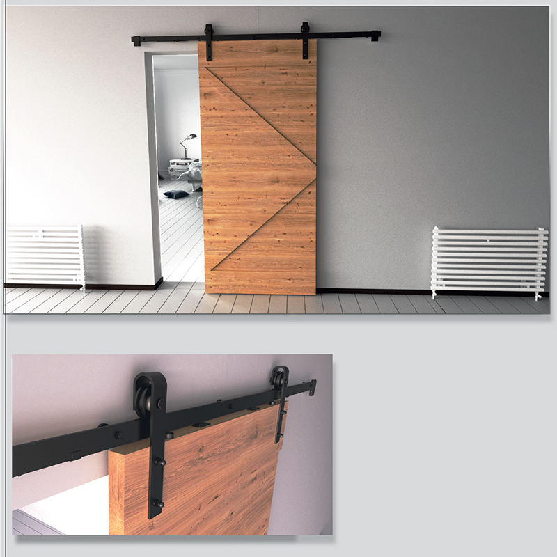 Міжкімна. система AMBAR - LOFT 2000 SC з 2 доводч-ми L = 2000мм до120кг, чорна (TURKEY)
