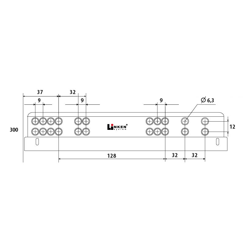 Направляющая скрытая LinkenSystem (35 кг) 16-19мм SYNCHRO-3D L=300 полного выдвижения с доводчиком+крепление