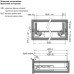 Направляющая скрытая LinkenSystem (35 кг) 16-19мм SYNCHRO-3D L=300 полного выдвижения с доводчиком+крепление