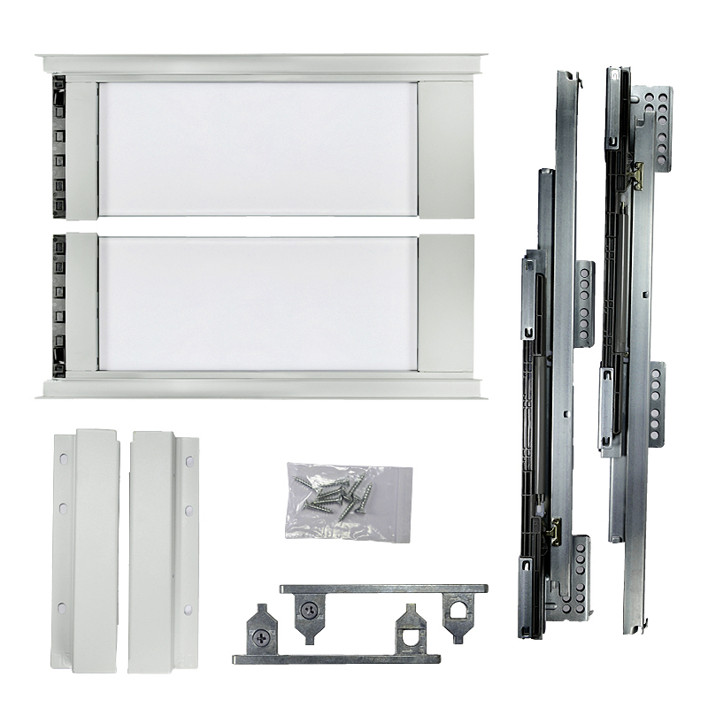 ERGO BOX білий L = 450 H = 171 Linken System зі скляними боковинами