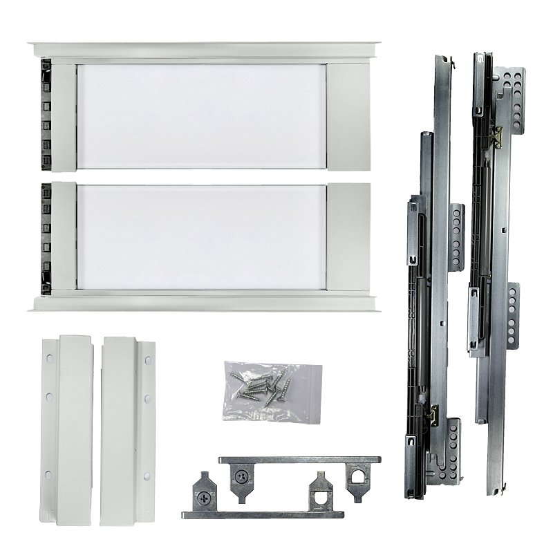 ERGO BOX білий L = 500 H = 171 Linken System зі скляними боковинами