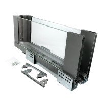 ERGO BOX  графит  L=450 H= 171 Linken System со стеклянными боковинами