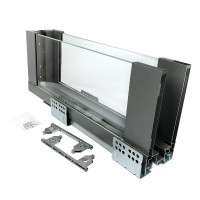 ERGO BOX  графит  L=500 H= 171 Linken System со стеклянными боковинами