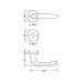 Комплект ручок Hoppe ATLANTA PC 2791264 алюміній F1, Hafele
