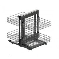 Магический угол Maxima Classic Corner comfort пр.800, графит (370x540x664)