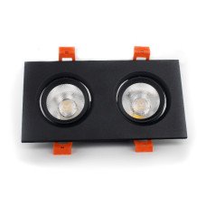 Светильник LED потолочный черный двойной 5W угол поворота 45* 4100К EH-CLM-04