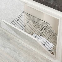 Starax Корзина для белья 380х260х500 хром