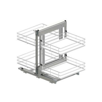 Магический угол Maxima Evo II Corner comfort 1200 лев., хром+бел (520х540x950)