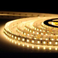 Свет - LED лента SMD 2835, 120 LED, 9W, 12V, теплый белый (915 Lm/m), IP20