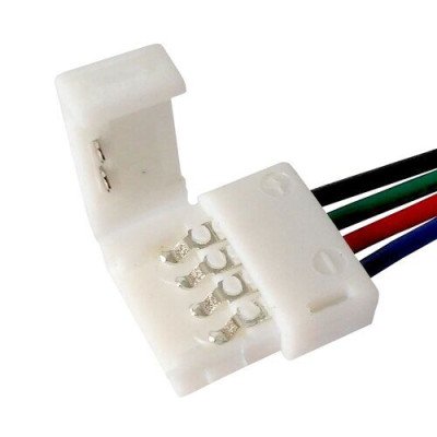 Свет - LED коннектор 10 мм, для Led-кабель RGB