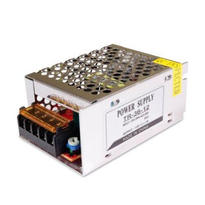 Трансформатор негерметичный, 12v 36W 3А (90х58х38 мм)