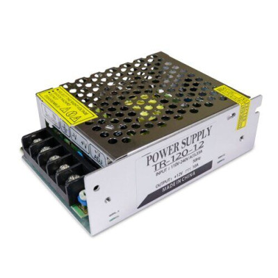 Трансформатор негерметичный, 12v 120W 10А (115х80х37 мм)