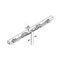 Hafele SLIDO CLASSIC SYNCRO P для 2-х дверных полотен