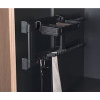 Starax Вішак для краватки і ременя з кошиком 130х475х220 АНТРАЦИТ, права