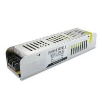Трансформатор вузький негерметичний,12v 120W 10А (187х46х37 мм)