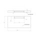 Gamet Ручка врезная UN50-0128-G0004 хром