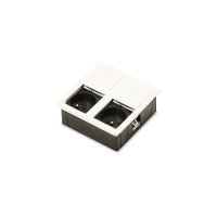 Встраиваемая розетка Versahit Dual теплый белый RAL 9010 ASA