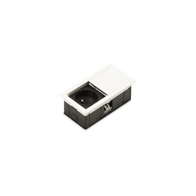 Встраиваемая розетка Versahit Mono теплый белый RAL 9010 ASA